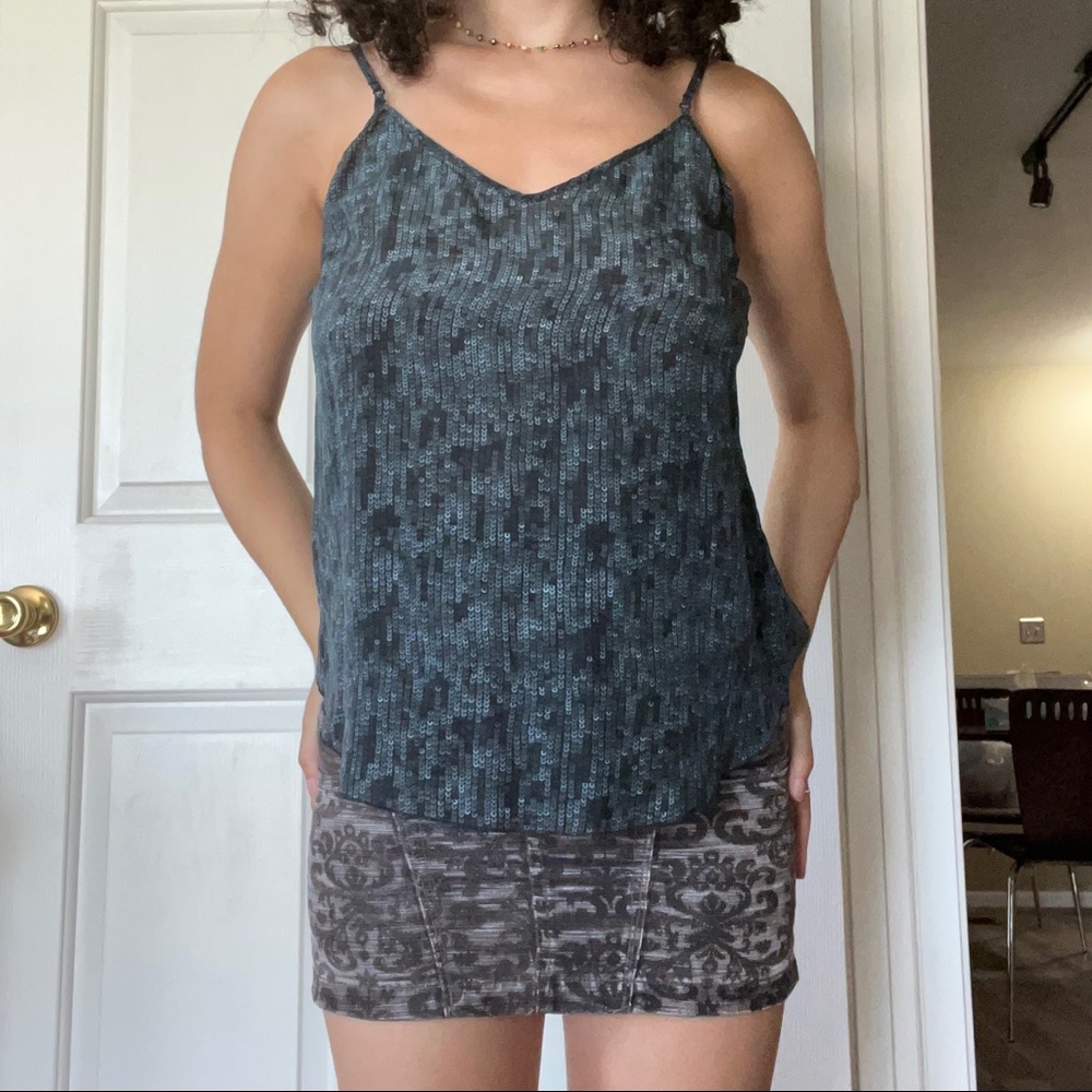 Wilfred sequin printed top